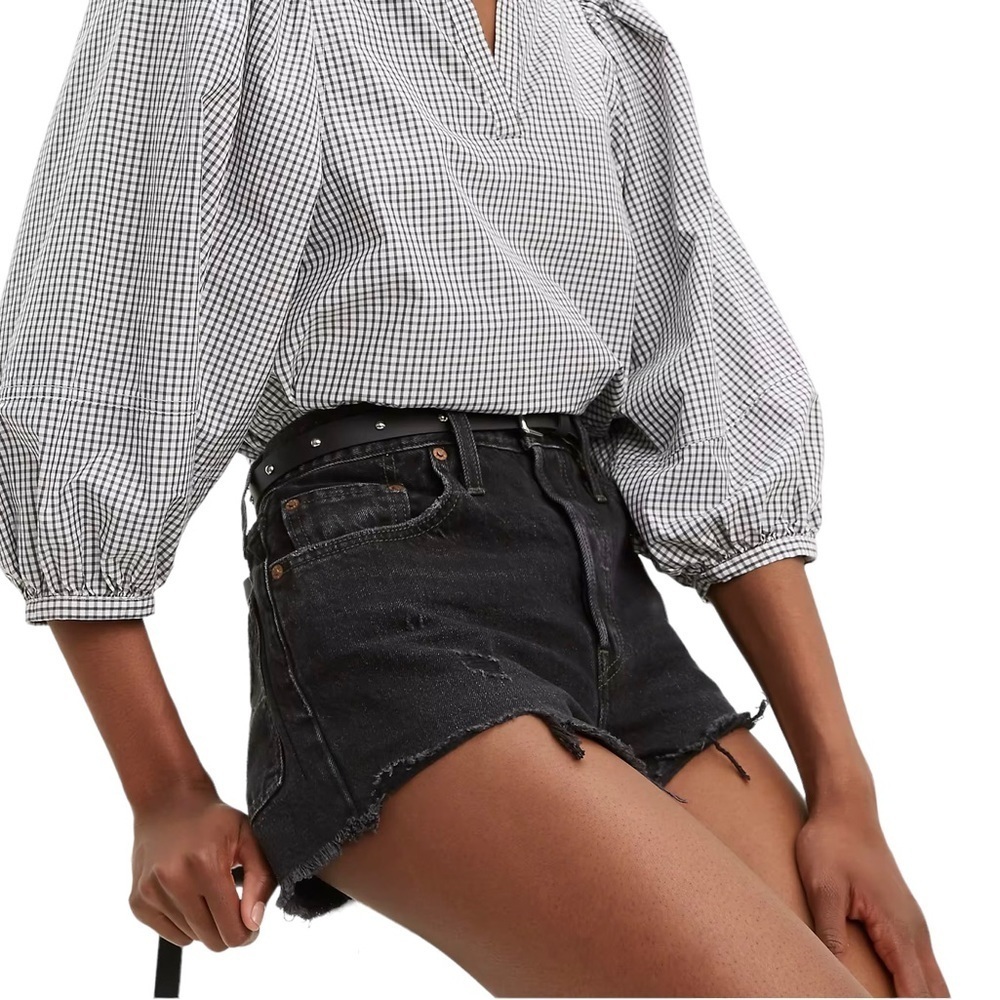 LEVI’S 501 Distressed Big E Shorts - Picture 14 of 14